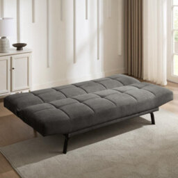 Home Detail Celosia Clic-Clac Sofa Bed With Metal Legs, Grey Linen - thumbnail 2