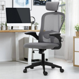 Mesh Office Chair Ergonomic  Swivel Lift Computer Desk Adjustable Height Style 2  Grey - thumbnail 5