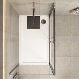 Royal Bathrooms Grand 1200 X 800mm Sliding Door Shower Enclosure With Tray Rectangular & Side Panel 6mm Safety Tempered Glass Screen - thumbnail 4