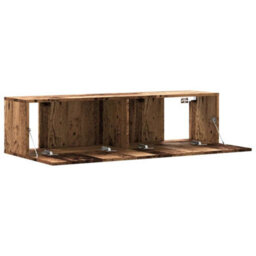 Walplus Wall Mounted Tv Cabinet Old Wood 120X30X30 Cm Engineered Wood - thumbnail 7