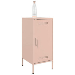 Berkfield Sideboards 2 Pcs Pink 36X39X79 Cm Steel - thumbnail 4