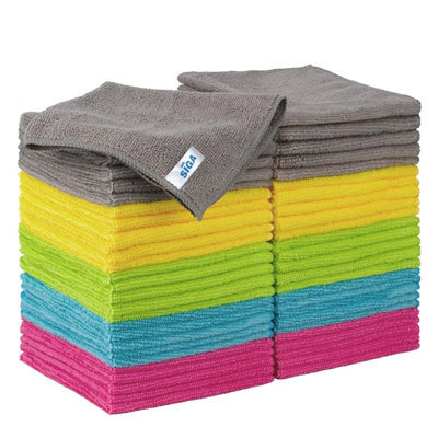 Mr.siga Microfiber Cleaning Cloth, All-Purpose Towels, Pack Of 50, Size 11.8 X In (30 X 30 Cm)