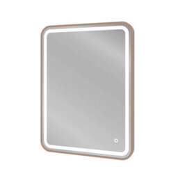 Royal Bathrooms Luna 600 X 800mm Brushed Bronze Frontlit Led Illuminated Framed Mirror With Demister Pad & Touch Sensor - thumbnail 6