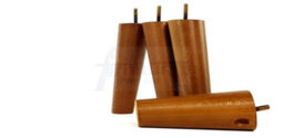L&F Wood Legs Dark Oak 180mm High Set Of 4 Replacement Angled Furniture Legs Set Of 4 Sofas Chairs Stools M8 - thumbnail 5