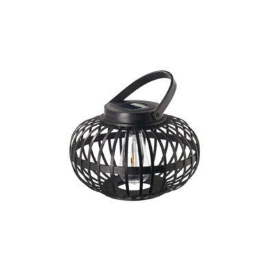 Pauleen 48342 Bliss Solar Lantern Ip44 2700K 7Lm Black Solar Luminaire - image 1