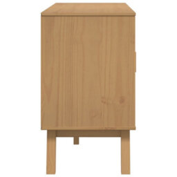 Berkfield Sideboard Olden Brown 114X43X73.5 Cm Solid Wood Pine - thumbnail 9