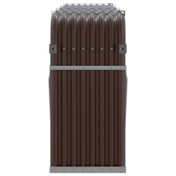 Walplus Log Holder Brown 234X45X100 Cm Galvanised Steel - thumbnail 5