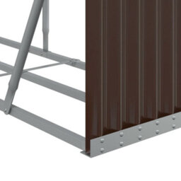 Walplus Log Holder Brown 234X45X100 Cm Galvanised Steel - thumbnail 7