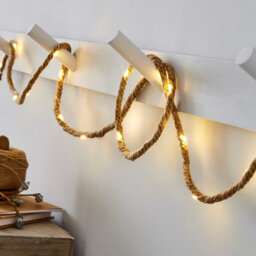 Inlight Rope Battery-Powered Warm White 20 Led Indoor Brown String Lights - thumbnail 1