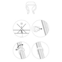 Beliani Set Of 6 Outdoor Fastener Clips Black - thumbnail 7