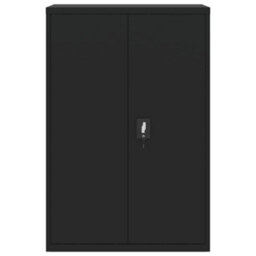 Vidaxl File Cabinet Black 90X40X140 Cm Steel - thumbnail 3