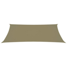 Berkfield Sunshade Sail Oxford Fabric Rectangular 3X6 M Beige - thumbnail 2