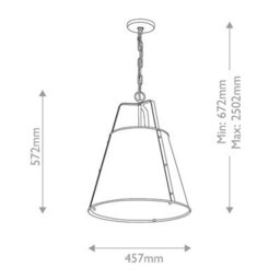 Luminosa Lighting Elstead Etcher Large Pendant Light Champagne Bronze - thumbnail 3