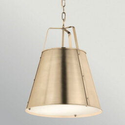 Luminosa Lighting Elstead Etcher Large Pendant Light Champagne Bronze - thumbnail 4