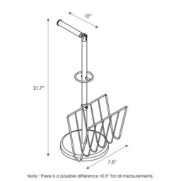 Walplus Furinno Wayar Toilet Paper Holder With Magazine Stand - thumbnail 2
