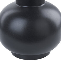 Beliani Flower Vase Perea Ceramic 26 Cm Black - thumbnail 6