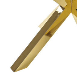 Beliani Coffee Table Starlight Tempered Glass Gold - thumbnail 6
