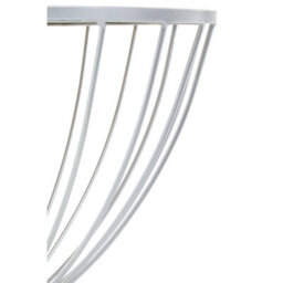 Orsina Jolie Hourglass Mirrored Top Silver Frame Side Table - thumbnail 5