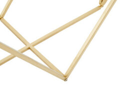 Premier Housewares Interiors By Premier Farran Gold Finish Rectangular Console Table - thumbnail 5