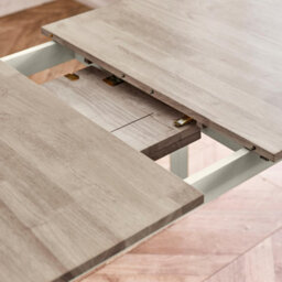 Furniturebox Uk Salcombe Extending Light Grey Wooden Table & 2 Tenby Benches - thumbnail 6