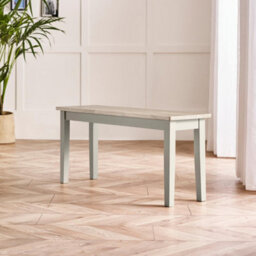 Furniturebox Uk Salcombe Extending Light Grey Wooden Table & 2 Tenby Benches - thumbnail 8