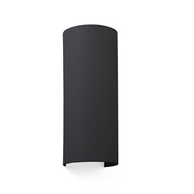 Luminosa Lighting Luminosa Cotton Black Round Wall Light 370X 148X 125, E27 - image 1