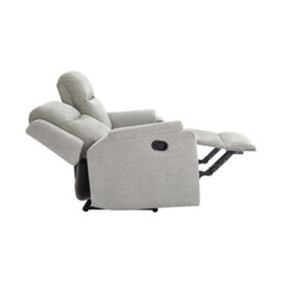 More4Homes Orka 2 Seater Fabric Manual Recliner Sofa Grey - thumbnail 6