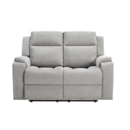 More4Homes Orka 2 Seater Fabric Manual Recliner Sofa Grey - thumbnail 3