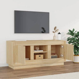 Walplus Tv Cabinet Sonoma Oak 102X35X45 Cm Engineered Wood - thumbnail 3