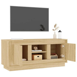 Walplus Tv Cabinet Sonoma Oak 102X35X45 Cm Engineered Wood - thumbnail 5