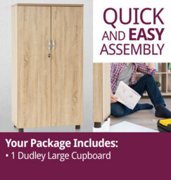 Hallowood Furniture Dudley Office Large Storage Cupboard - thumbnail 7