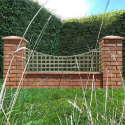 Premier Garden Supplies Concave Top Wooden Trellis Panel 6Ft X 2Ft (4 Pack) Privacy Square Lattice Fencing Topper Extension For Climbing Plant Support - thumbnail 6