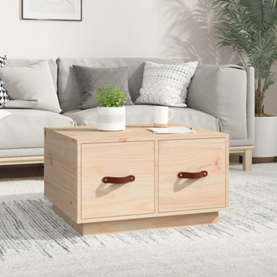 Berkfield Coffee Table 60X53X35 Cm Solid Wood Pine - image 1