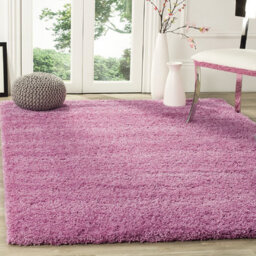 "Bravich Pink Thick Shaggy Rug - California - 160X230Cm (5'4""x7'8"")" - thumbnail 1