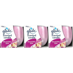 Glade Scented Candle, Air Freshener Candle 120 G Relaxing Zen (Pack Of 3) - thumbnail 1