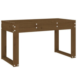 Berkfield Rustic Garden Bench Honey Brown 80X38X45 Cm Solid Wood Pine