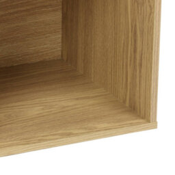 Sweeek - Shelf / Bookcase With Light Wood-Effect Finish 4 Compartments W 70 X D 35 X H 70 Cm    Kompo - thumbnail 8