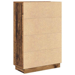 Berkfield Brown Writing Desk Old Wood Engineered Wood Medium - thumbnail 7