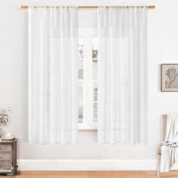 54 To 137Cm  Voile Curtains Net Slot Top Panels - thumbnail 6