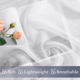 54 To 137Cm  Voile Curtains Net Slot Top Panels - thumbnail 4