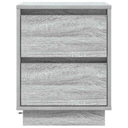 Berkfield Bedside Cabinet With Led Lights Grey Sonoma 39X34,5X50 Cm - thumbnail 6