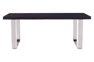 Orsina Stylish Large Black Dining Table, Spacious Kitchen Table, Modern Lounge Table, Black Table For Outdoor Patio - image 1