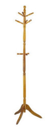 Aspect Furniture Cleo Wooden Coat Stand With 9 Hooks-Solid Wood In Oak Finish - thumbnail 2