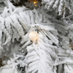 Best Artificial 7Ft Pre Lit Pearl Led Heavy Snow Flocked Arbol Christmas Tree With Extra Large Downward Sweeping Hinged Branches - thumbnail 3