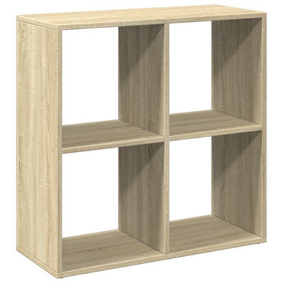 Berkfield Durable Room Divider Bookcase Sonoma Oak 69.5X29X69.5 Cm Engineered Wood