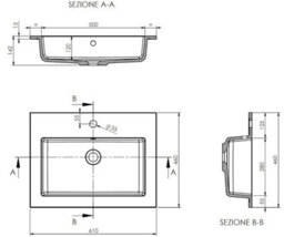 Affine 600mm Bathroom Cloakroom Vanity Unit Basin Sink Wall Hung Fluted Oak Unit - thumbnail 6