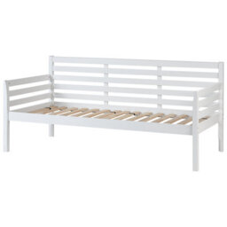 Beliani Daybed Wood Theza 90 X 200 Cm (Eu Single) White - thumbnail 6