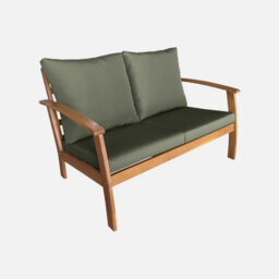 Sweeek - 4-Seater Wooden Garden Sofa Set Ushuaia Natural 123X82.7X74.6 Cm - thumbnail 4