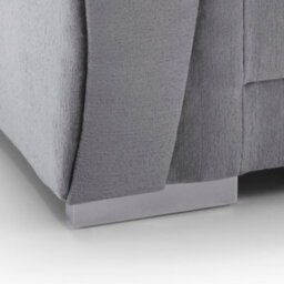 Abakus Direct Verona Collection 3 Seater In Light Grey Crushed Chenille - thumbnail 9