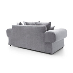 Abakus Direct Verona Collection 3 Seater In Light Grey Crushed Chenille - thumbnail 4
